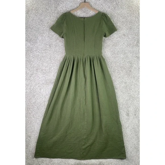 Christy Dawn The Scarlet Dress Women's Small Green Forest Gauze - Picture 4 of 9